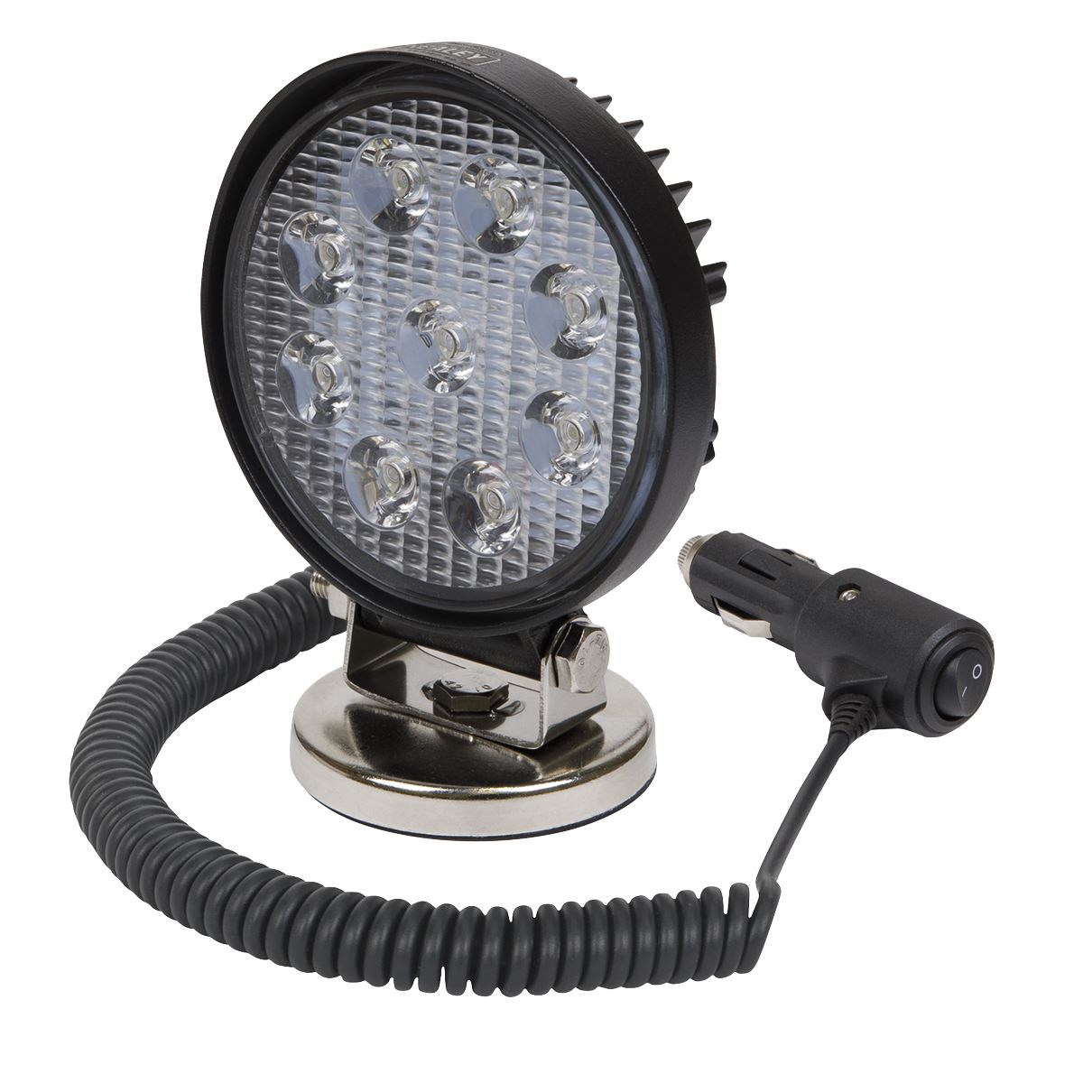 Sealey Round Work Light with Magnetic Base 27W LED LED3RM