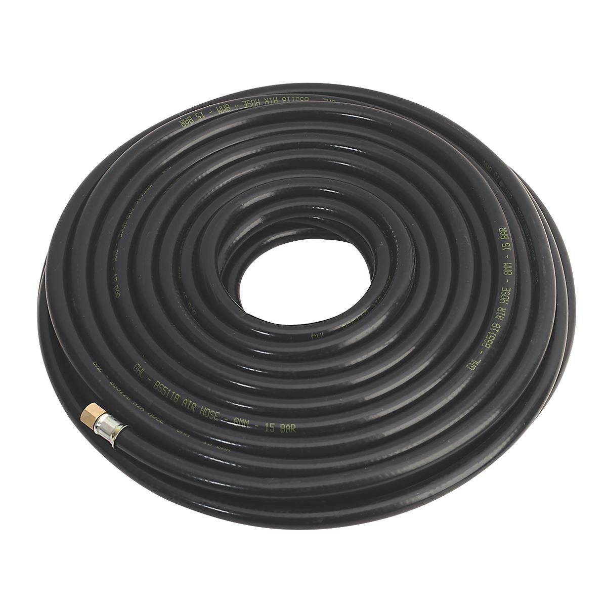 Sealey Air Hose 20m x 8mm with 1/4"BSP Unions Heavy-Duty AH20RX