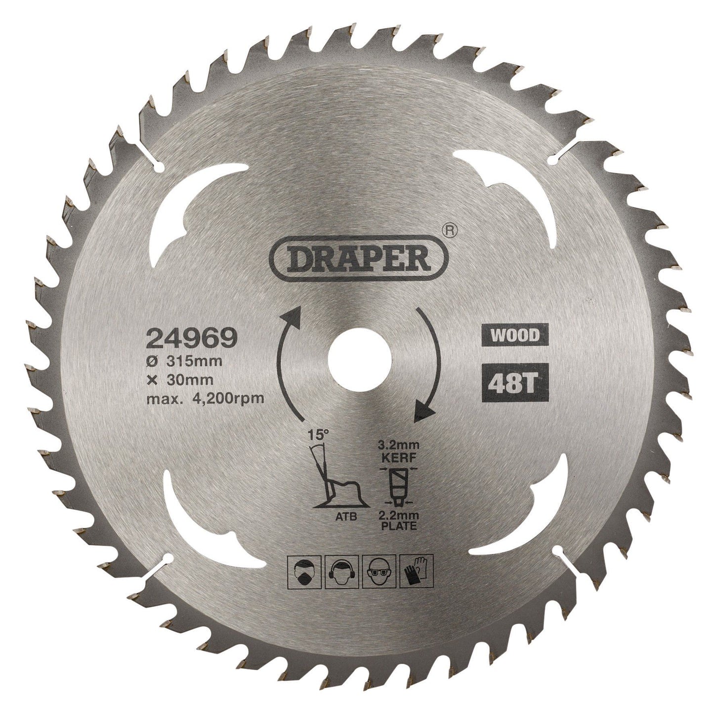 Draper Tct Saw Blade 315mm 48T Wood SBW18