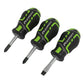 Sealey Screwdriver Set 3pc GripMAX Stubby - Hi Vis AK4328HV