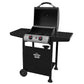 Dellonda 2 Burner Gas BBQ Grill with Ignition & Thermometer - Black/Stainless Steel DG13