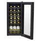 Sealey Baridi 18 Bottle Wine Fridge with Digital Touchscreen Controls & LED Light, Black DH6