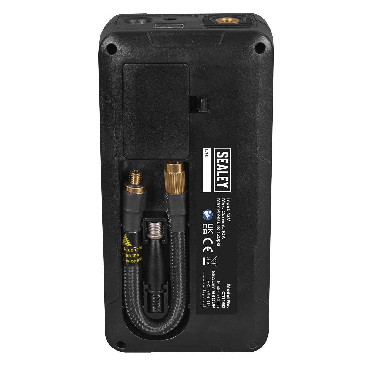 Sealey Rechargeable Tyre Inflator & Power Bank with Worklight 12V CTI140