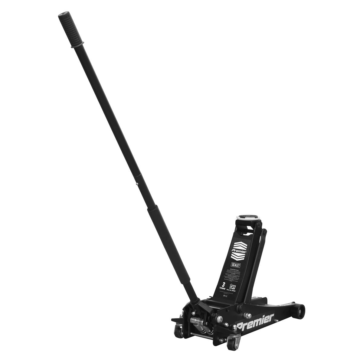 Sealey Trolley Jack 3 tonne Rocket Lift Black 3040AB