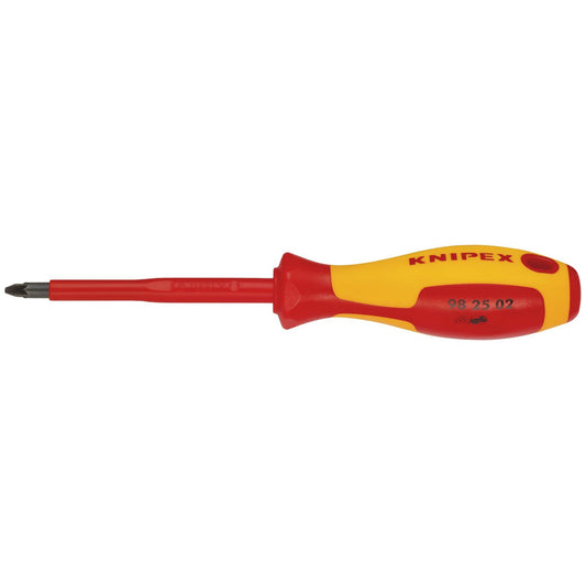 KNIPEX 98 25 02 VDE Insulated  Pozidriv Screwdriver, PZ2 x 100mm