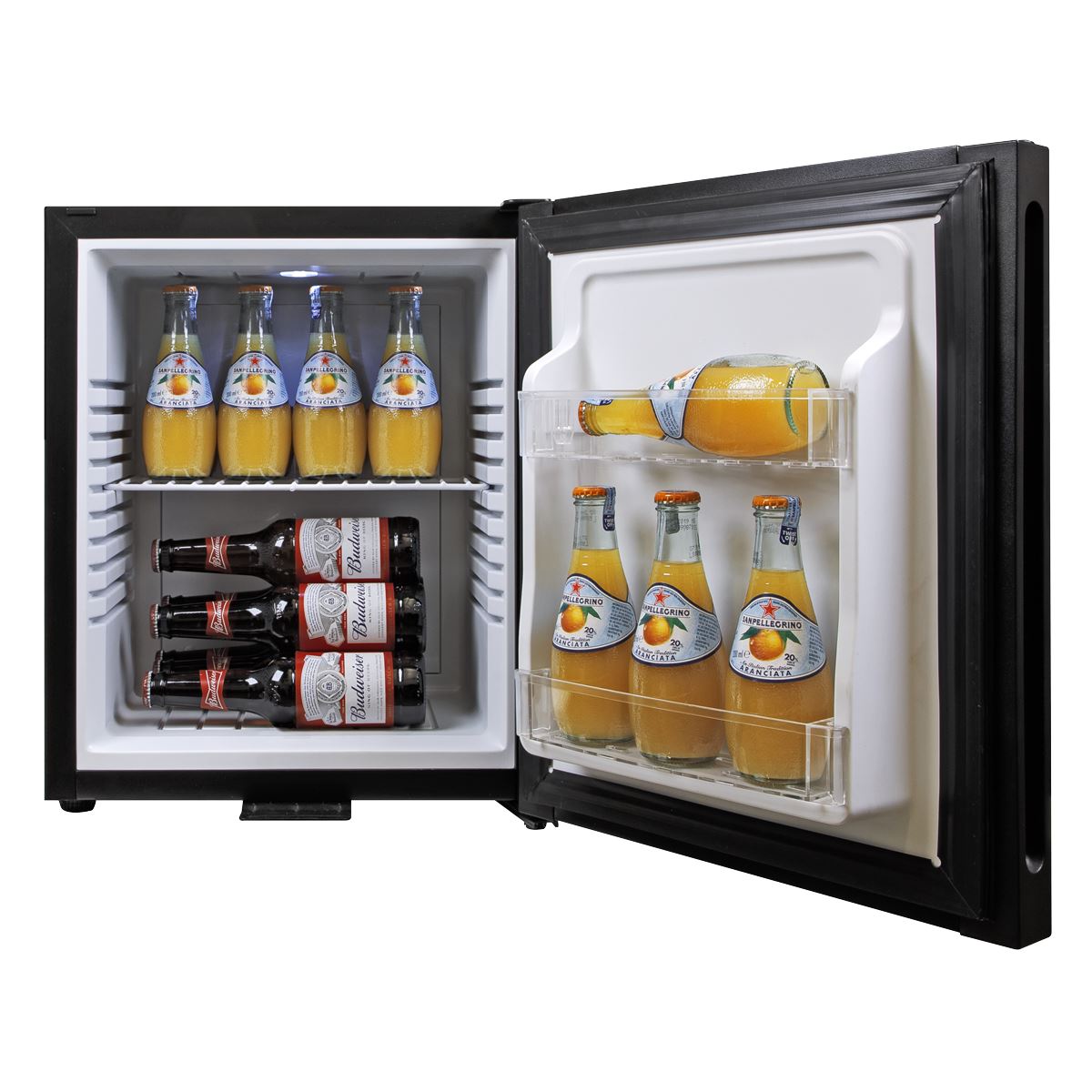 Sealey Baridi 25L Ultra Quiet Drinks & Wine Mini Cooler Fridge with LED Light, Black DH57