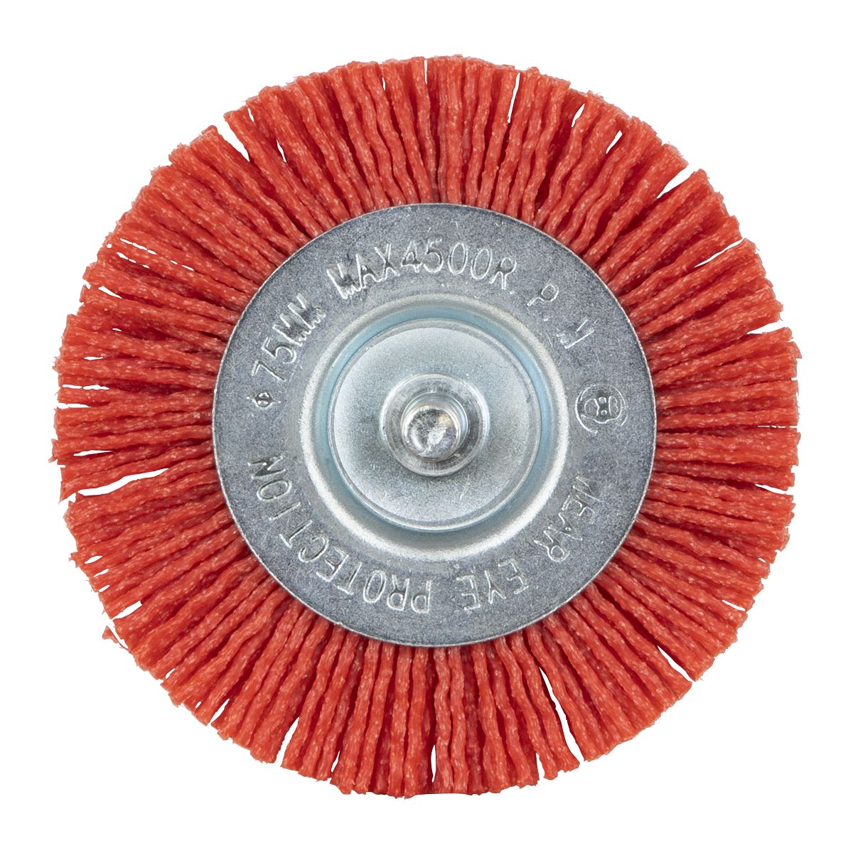 Sealey 75mm Nylon Filament Circular Brush with 6mm Shaft NFBC75