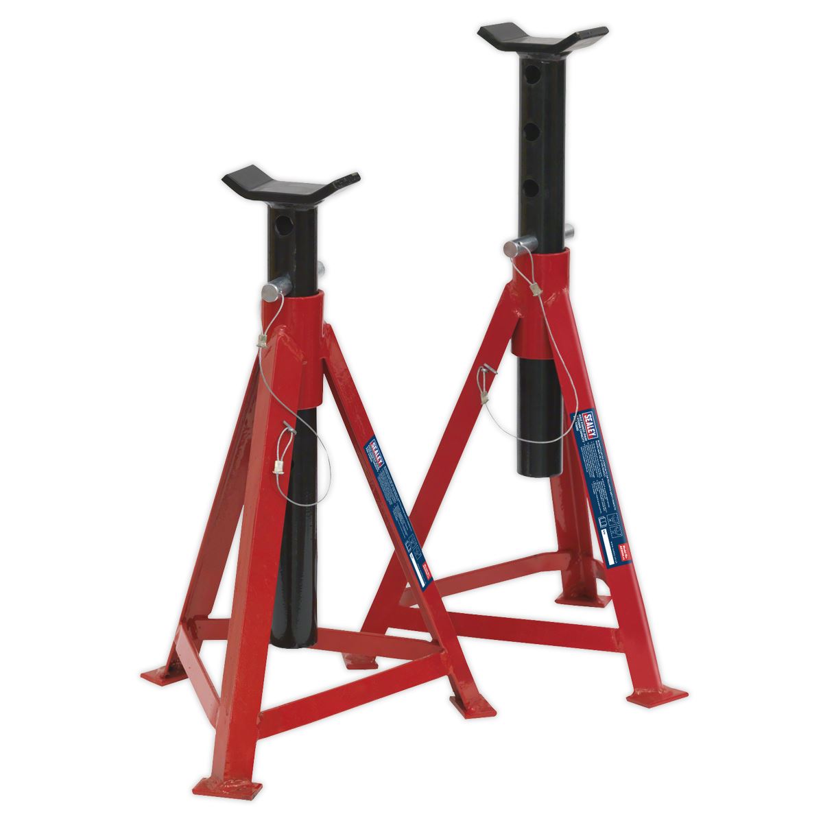 Sealey Axle Stands (Pair) 2.5 tonne Capacity per Stand Medium Height AS3000