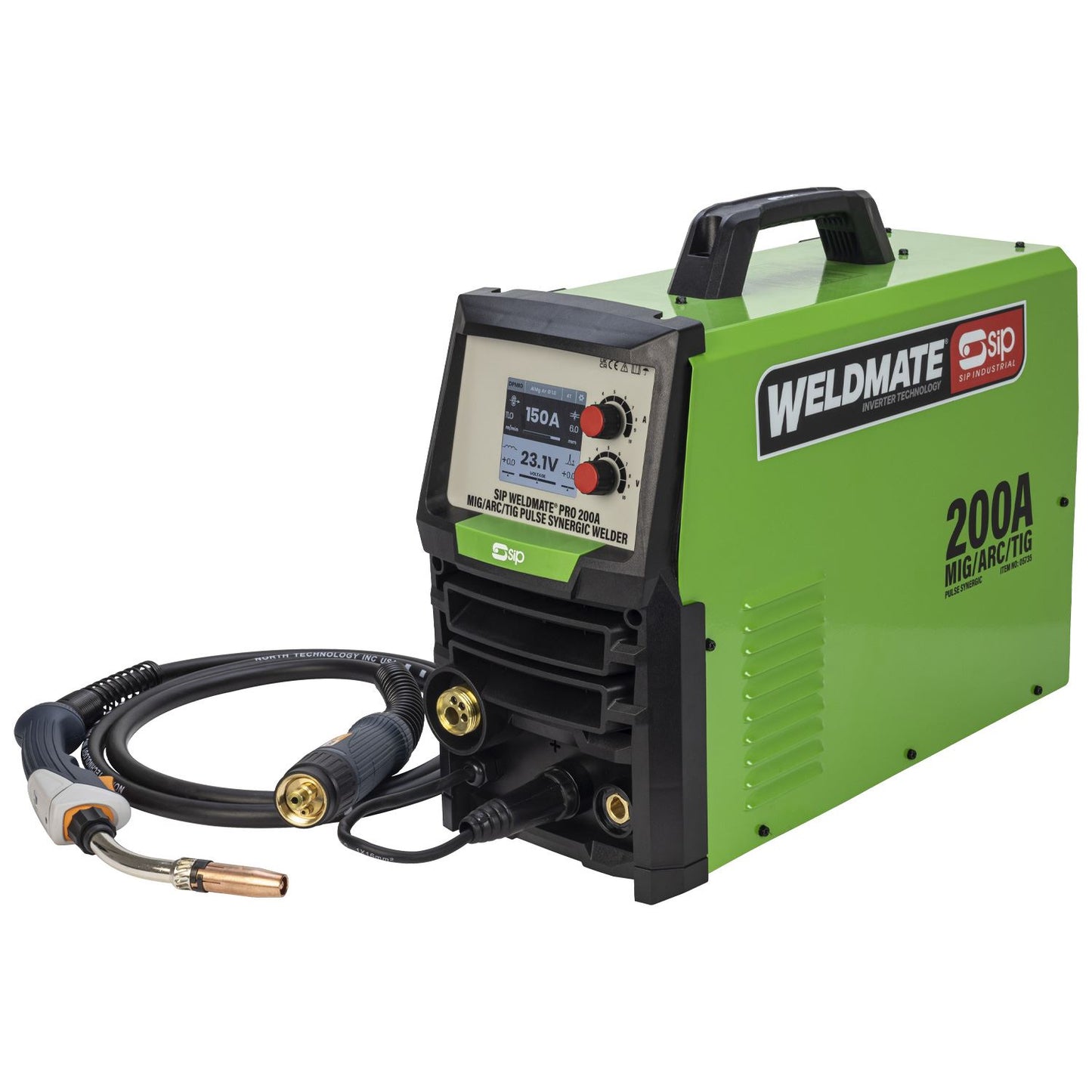 SIP WELDMATE PRO 200A MIG/ARC/TIG Pulse Synergic Welder