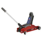 Sealey 180 Handle Trolley Jack 2 Tonne Low Profile Short Chassis - Red 2180LE