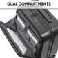 Dellonda Cabin Size Luggage with Laptop Compartments & Dual TSA Lock 18" DL156