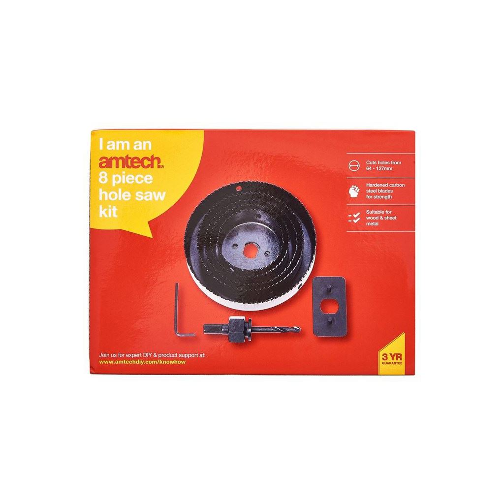 Amtech 8 Piece Hole Saw Kit - M1530