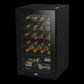 Baridi 24 Bottle Wine Cooler Fridge, Digital Touch Screen Controls, Black