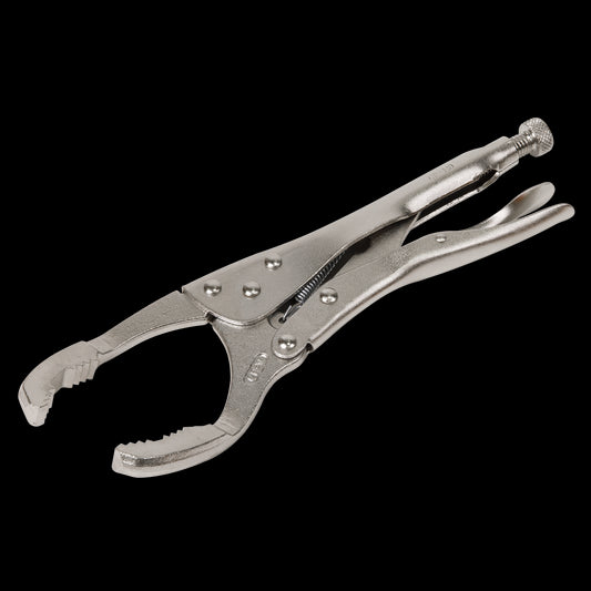 Sealey 45-130mm Oil Filter Locking Pliers - Angled AK6423