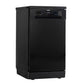 Baridi Slimline Freestanding Dishwasher 45cm Wide 10 Place Settings, Black DH267