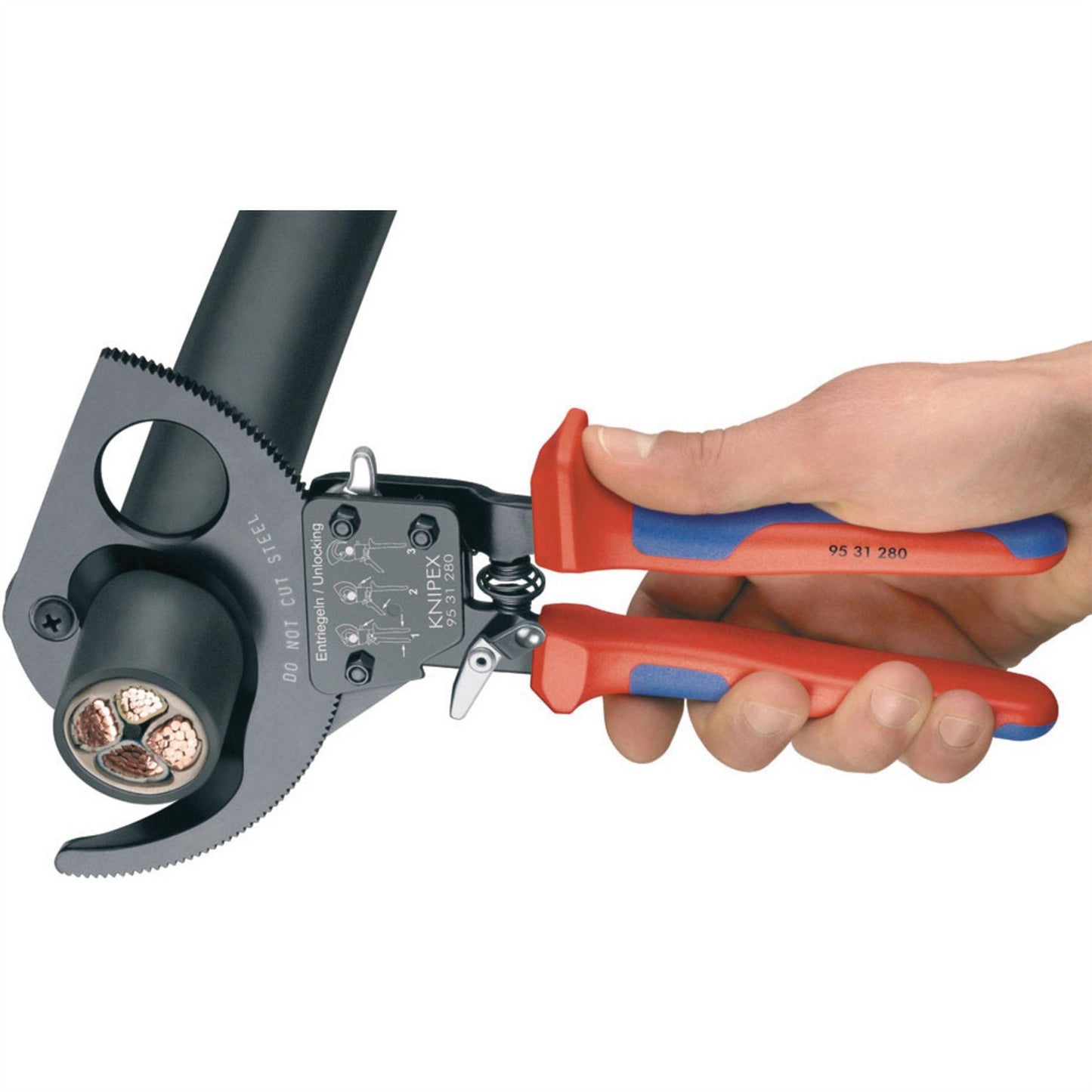 Draper 18557 Knipex 280mm Ratchet Action Cable Cutter