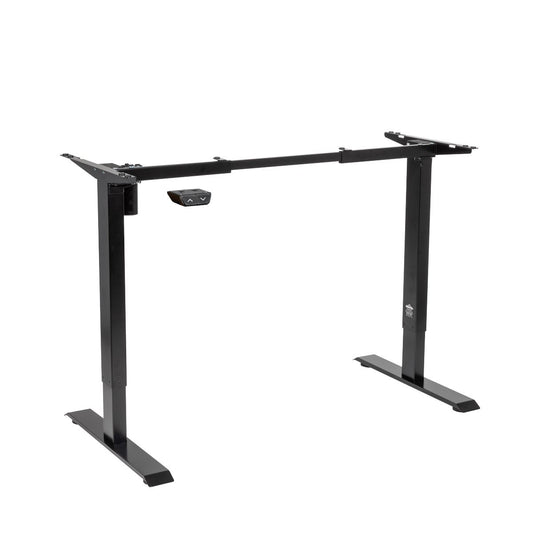 Dellonda Single Motor Adjustable Desk Frame, 70kg Capacity, Black - DH17 DH17