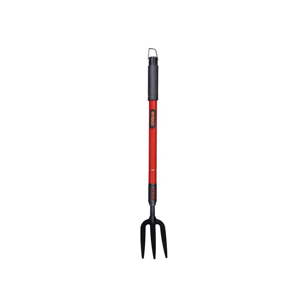 Amtech Telescopic Hand Fork Cushion Grip Gardening Digging Planting Growing Soil - U1360