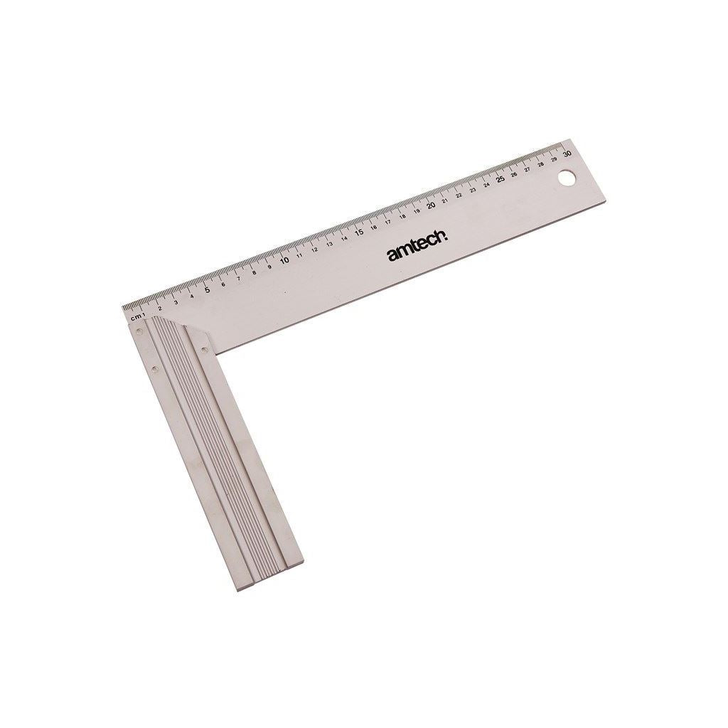 12" Heavy Duty Professional Tri Try Square Metric Aluminium Carpenters Tool - P3550