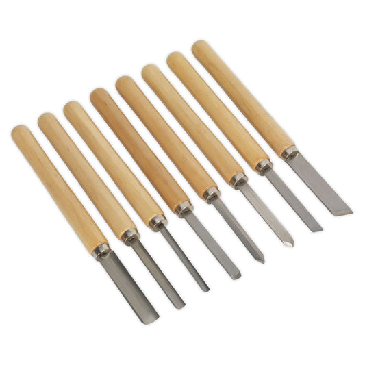 Sealey Wood Turning Chisel Set 8pc AK60/8