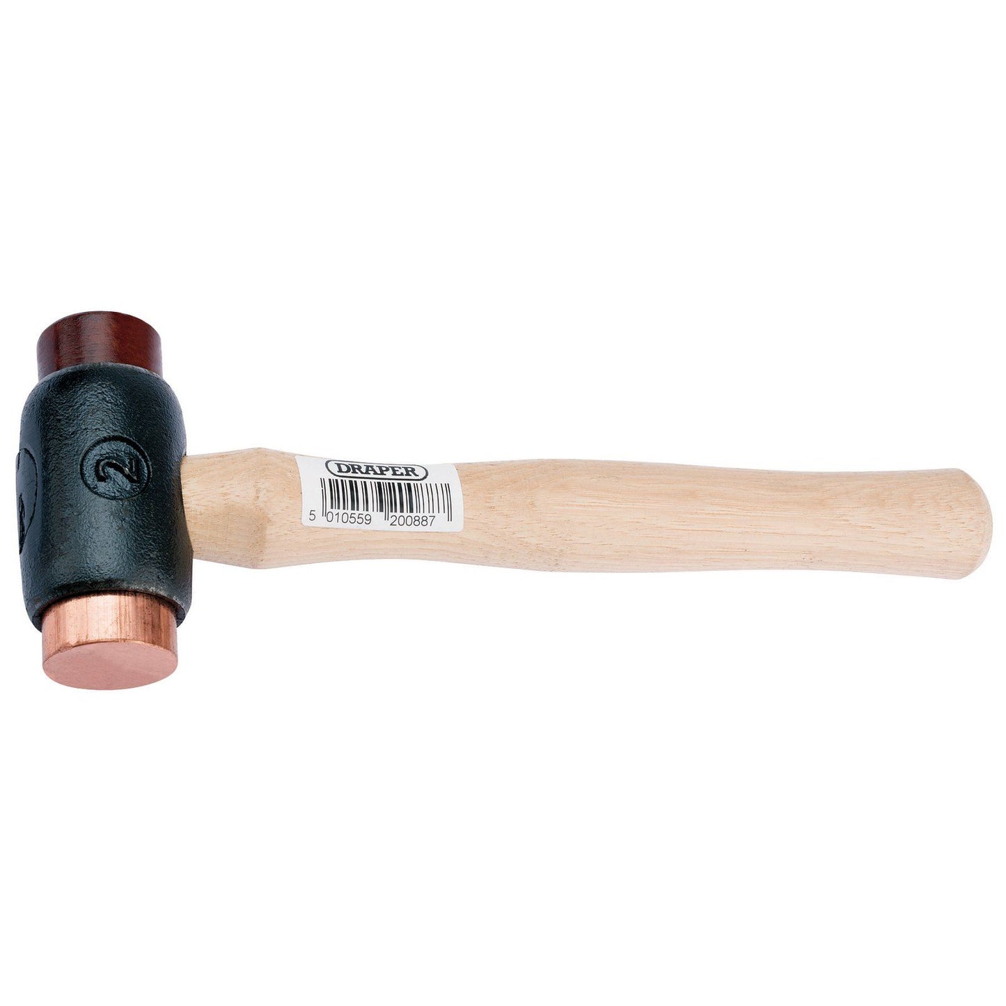 Draper 20088 210D Copper Rawhide Mallet Hammer 1100g (38oz) with Wooden Shaft