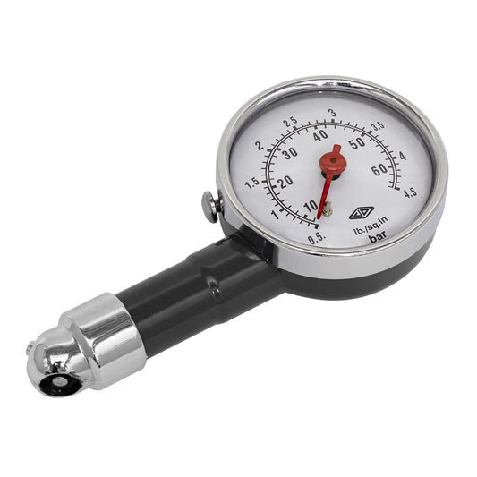 Sealey Tyre Pressure Gauge Dial Type 0-4.5bar(0-60psi) TST/PG97