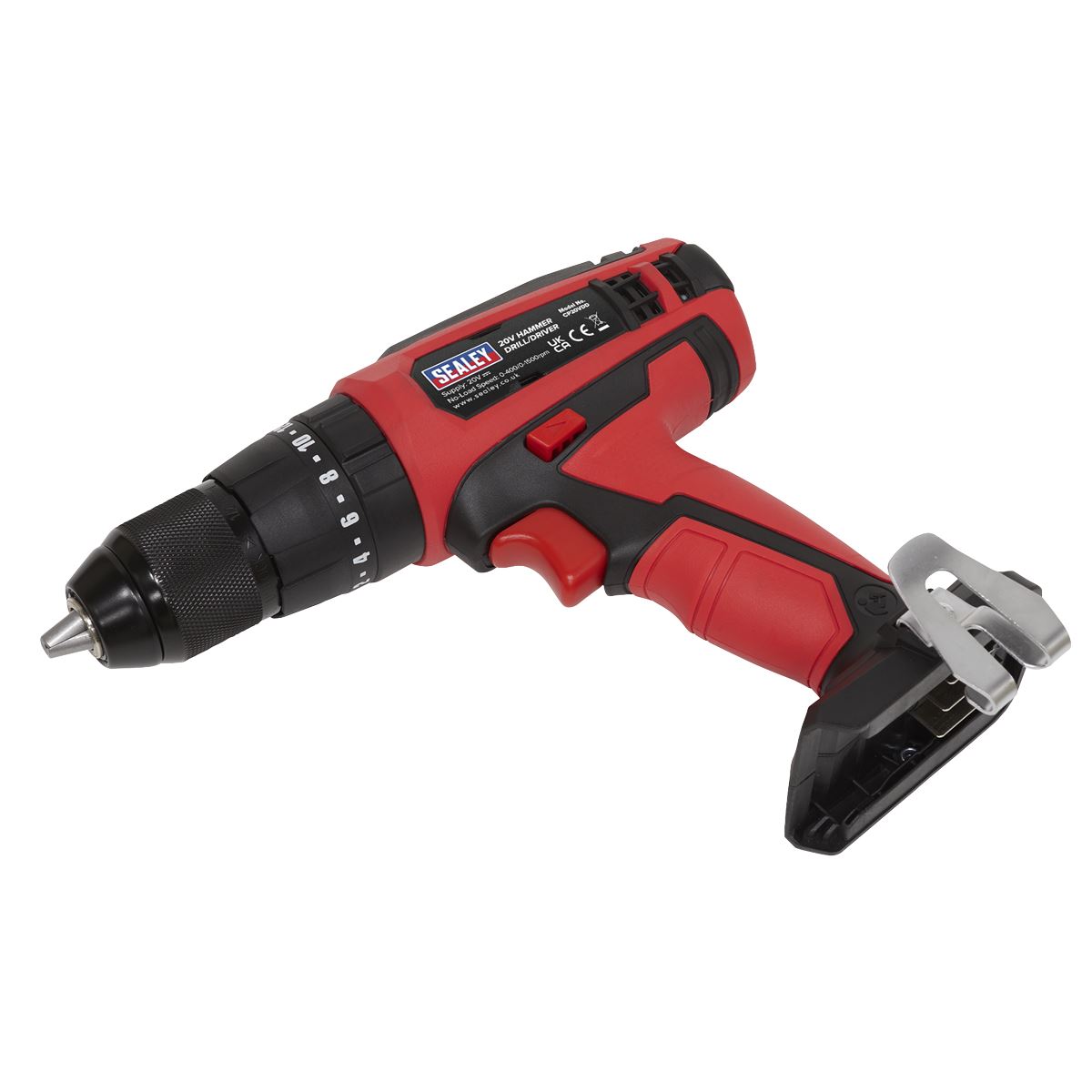 Sealey Hammer Drill/Driver 13mm 20V - Body Only CP20VDD