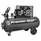 Sealey Air Compressor 200L Belt Drive 3hp with Front Control Panel SAC3203B