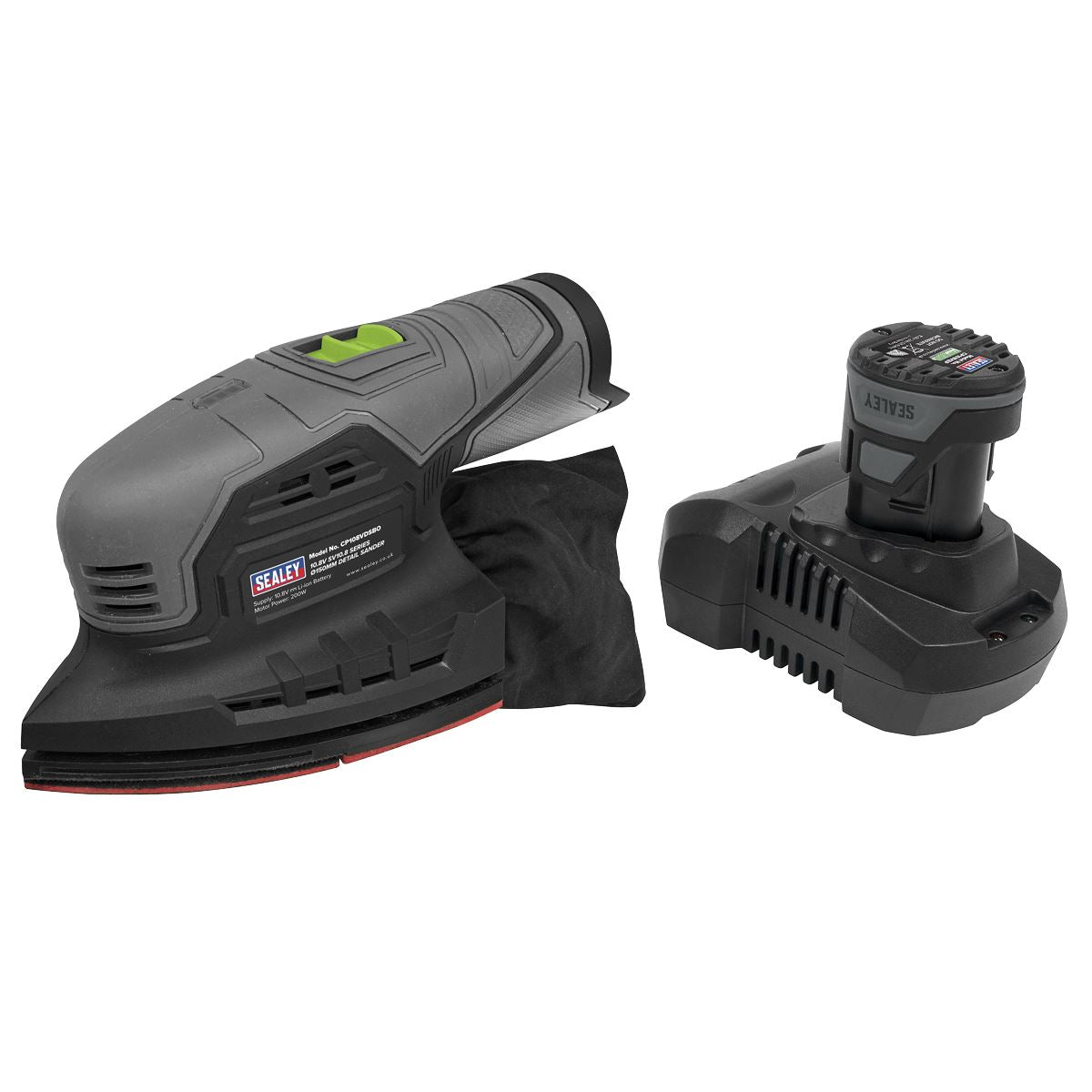 Sealey Cordless 150mm Detail Sander 10.8V 2Ah SV10.8V CP108VDS