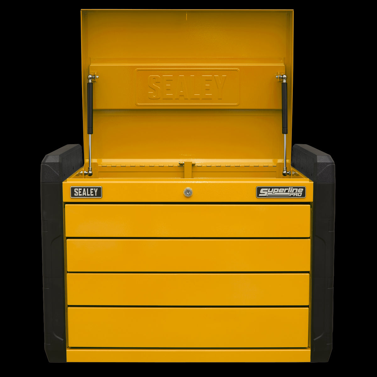 Sealey Superline Pro 4-Drawer Push-to-Open Topchest with Ball-Bearing Slides - Orange APPD4O