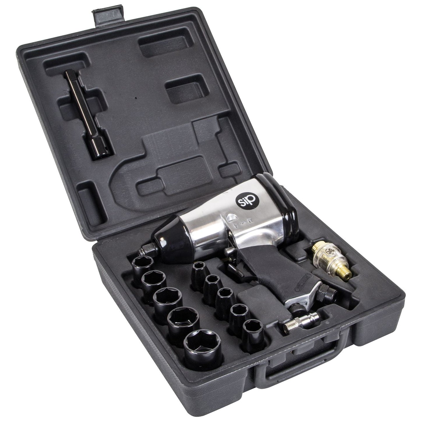 SIP Industrial 1/2" 17pc Air Impact Wrench Kit