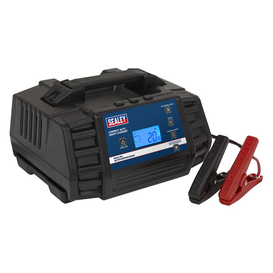 Sealey Compact Auto Smart Charger 12A 12/24V AUTOCHARGE1200HF