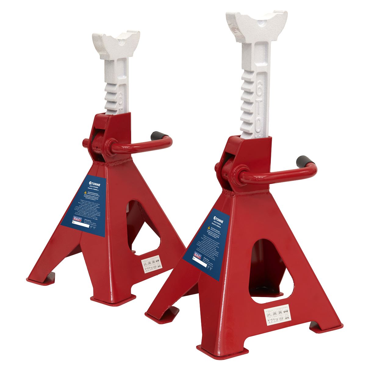 Sealey Axle Stands (Pair) 6 tonne Capacity per Stand Ratchet Type VS2006