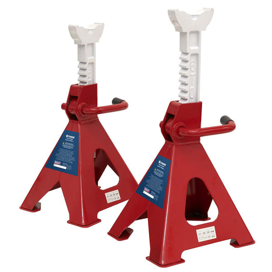 Sealey Axle Stands (Pair) 6 tonne Capacity per Stand Ratchet Type VS2006