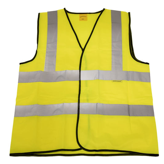 Sealey Hi-Vis Waistcoat (Site and Road Use) Yellow - XX-Large 9804XXL