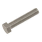 Sealey Stainless Steel Hex Head Set Screw DIN 933 - M5 X 25 A2 - Pack of 50 S525