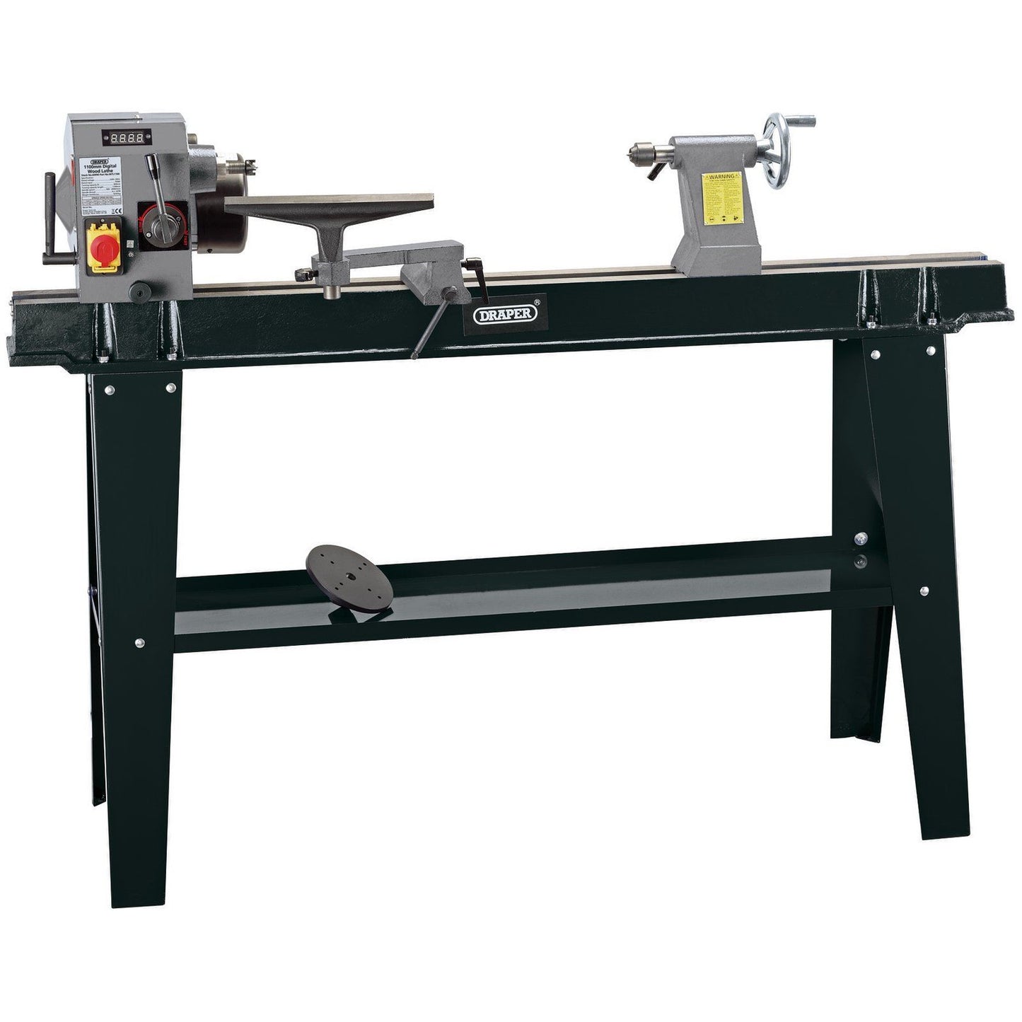 Draper Variable Speed Wood Lathe with Digital Display (750W) - 60990