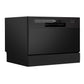 Baridi Compact Tabletop Dishwasher 6 Place Settings, 6 Programmes, 6.5L, Black