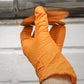 Sealey Orange Diamond Grip Extra-Thick Nitrile Powder- Free Gloves Large - Pack of 50 SSP56L