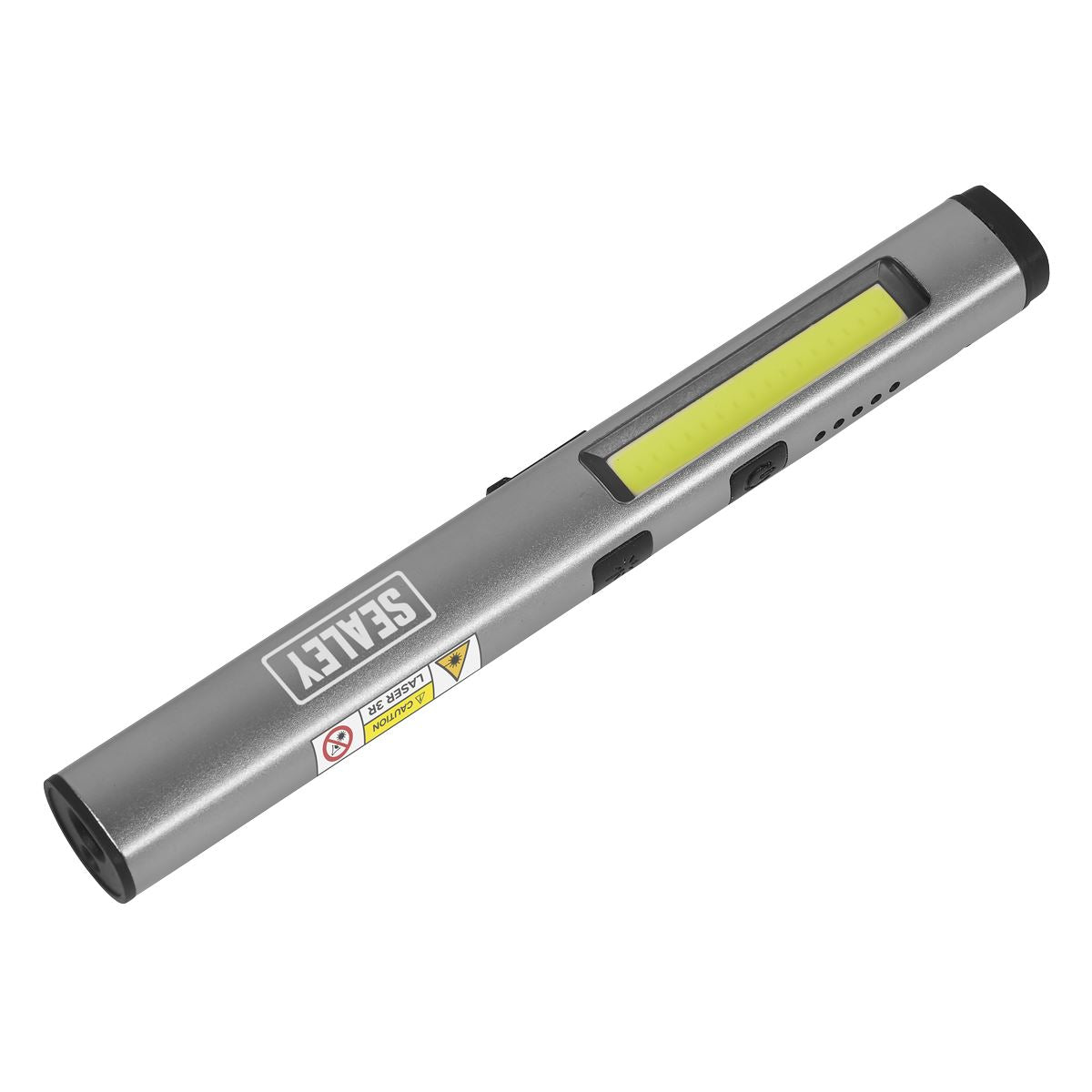 Sealey Penlight Torch with UV 5W COB & 3W SMD LED with Laser Pointer Rechargeable LED450UV