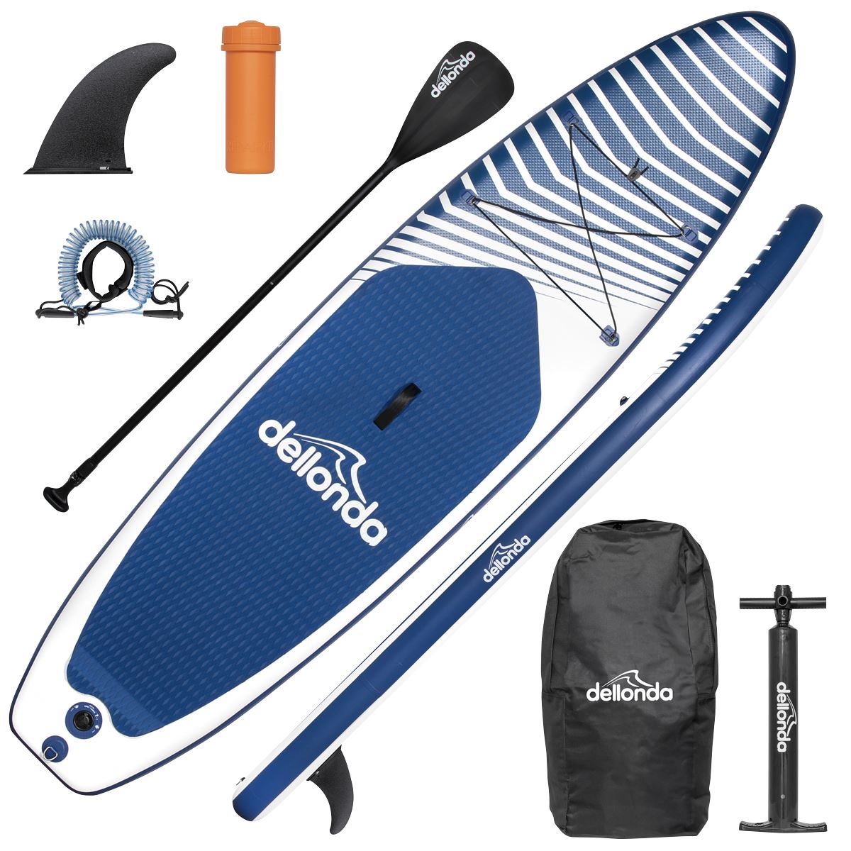 Dellonda Inflatable Stand-Up Paddle Board 10'2" - Dark Blue DL153