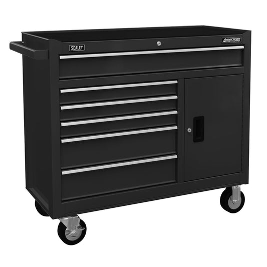 Sealey Rollcab 6 Drawer with Ball Bearing Slides - Black AP4106B