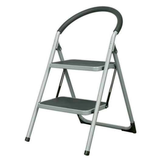 Step Stool 2-Tread 150kg Capacity EN14183 EXCL1 - ASL2