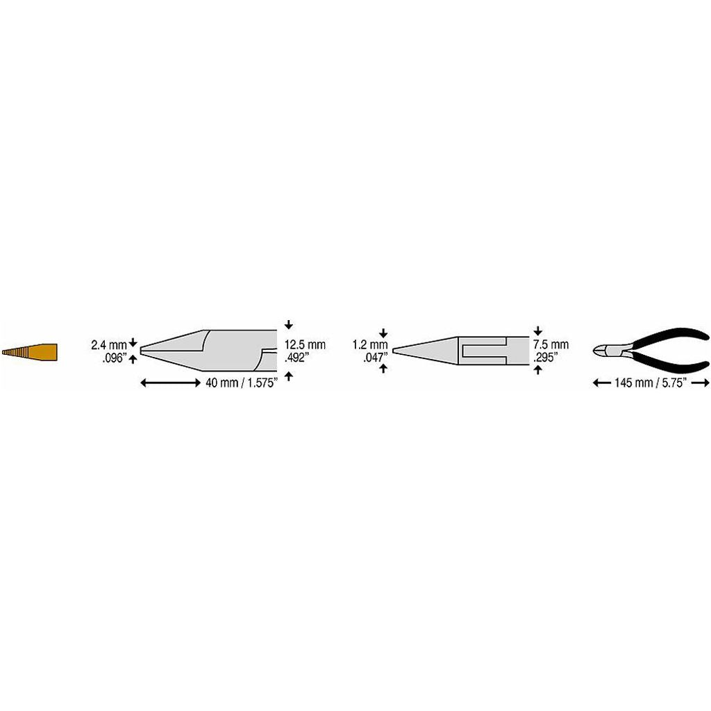 CK Tools Precision Snipe Nose Pliers 145mm T3777