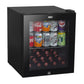 Baridi 50L Table Top Beer & Drinks Mini Fridge with Light 3-10�C - Black & Glass DH12