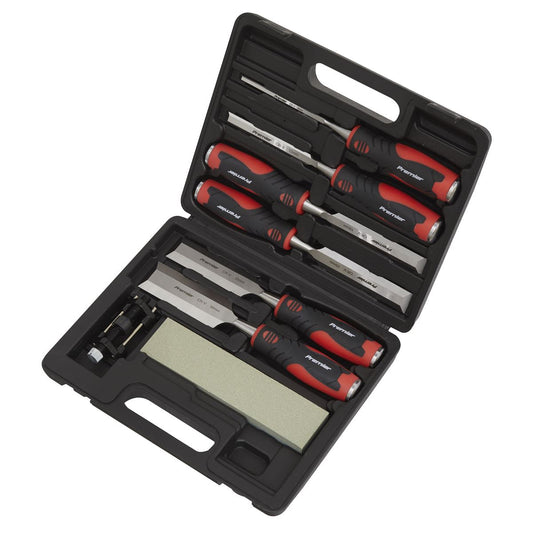 Sealey Hammer-Thru Wood Chisel 8pc Set AK9240