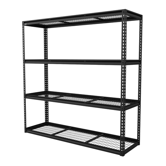 Sealey Heavy-Duty Modular Racking Unit, 4 Mesh Shelves 300kg Capacity Per Level