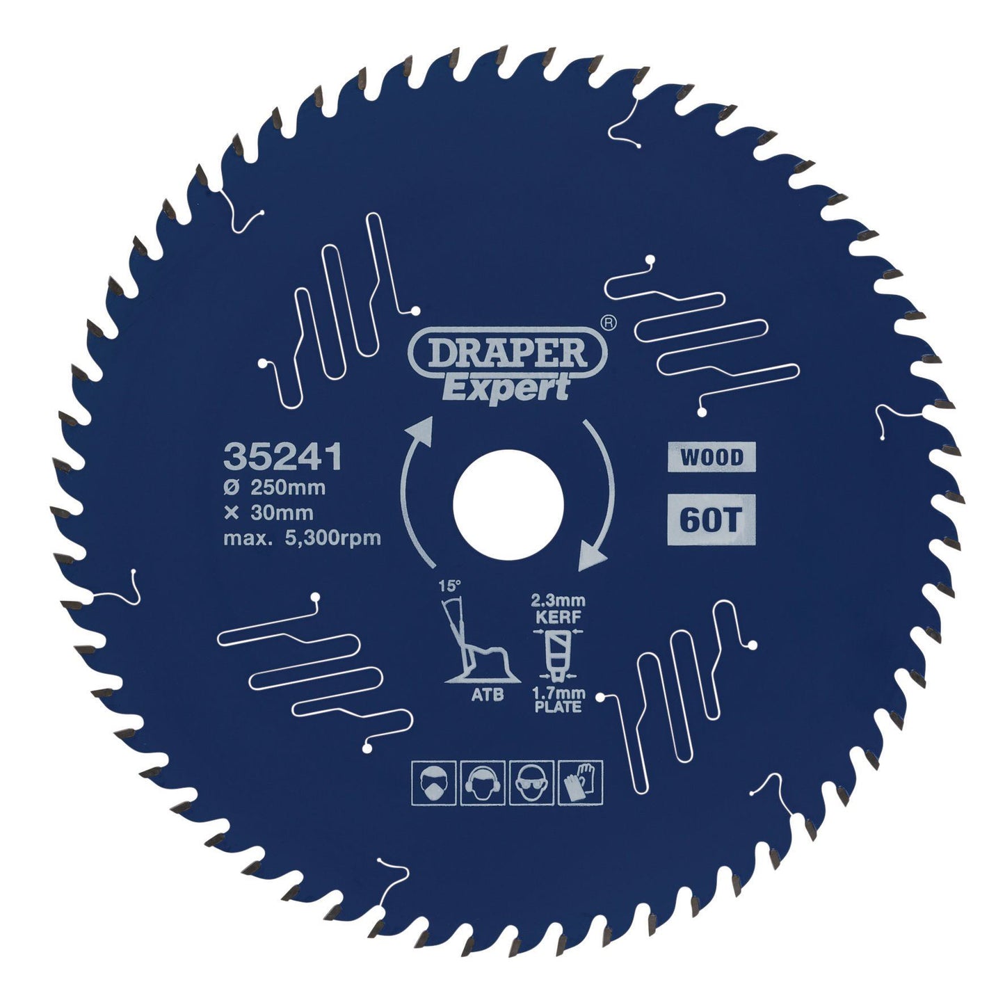 Draper Tct Saw Blade 250mm 60T SBE5