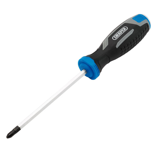 Draper Pound Thru Phillips Soft Grip Screwdriver, PH2 x 125mm