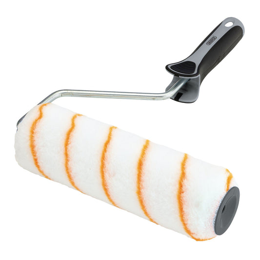 Draper Medium Pile Polyester Paint Roller with Soft Grip Handle, 9"/230mm